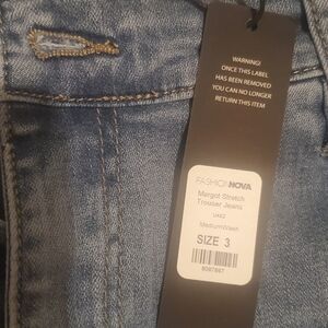 Fashion Nova Light Blue Straight Leg Jeans